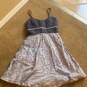 💵3 for $20✅Speechless denim/floral size 3 sundress eyelet lace